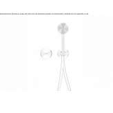 Set of 2 wall-mounted taps, bath/shower and hand shower Prees