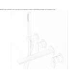 Stainless steel wall-mounted bathtub faucet with a hand shower Mauer