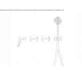 Stainless steel wall-mounted bathtub faucet with a hand shower Prees