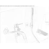 Wall-mounted bathtub set with hand shower Macau
