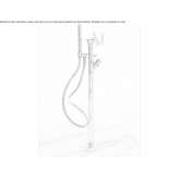 Bathtub faucet standing on the floor with a shower hand Ozonak