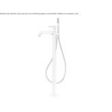 Contemporary stainless steel freestanding bathtub faucet with diverter and hand shower Avella