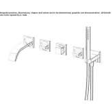 Wall-mounted bathtub set with hand shower Kerman