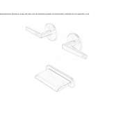 Set of 2 single taps for a bathtub with a waterfall spout Golubac