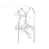Bathtub set with hand shower with individual rosettes Bear