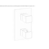 Shower and bathtub tap with shut-off valve Lodrino