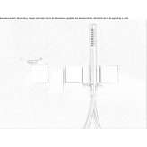 Wall-mounted bathtub faucet with a shower hand Reque