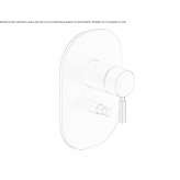 Stainless steel shower faucet with diverter Sadowie