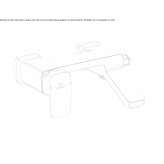 Single-lever wall-mounted bathtub faucet Valthe