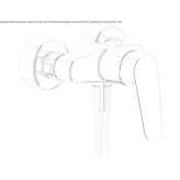 Single-lever wall-mounted bathtub faucet Skole