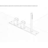 Set of 2 edge-mounted faucets with hand shower Schladen