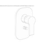 Shower tap with plate Ardud
