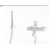 Wall-mounted bathtub faucet with a shower hand Hartland