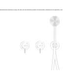 Set of 2 wall-mounted faucets for bathtub/shower Anaya