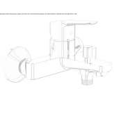 Wall-mounted single-lever bathtub and shower faucet Vannes