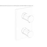 Shower and bathtub tap with shut-off valve Lodrino