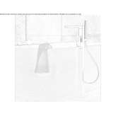 Bathtub faucet standing on the floor with a shower hand Redbourn
