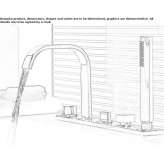 Set of a 5-hole bathtub with a shower head Kerman