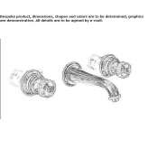 3-hole wall-mounted bathtub faucet Strelka