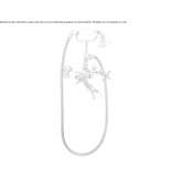 Wall-mounted bathtub set with diverter and hand shower Urziceni