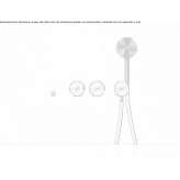 Contemporary Style 4 Hole Stainless Steel Wall Mounted Shower Faucet Mondejar