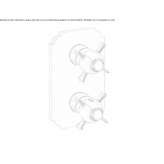 Thermostatic shower tap with plate Lodrino