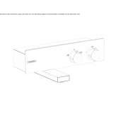 External thermostatic bathtub faucet Noale