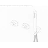 Hydroprogressive faucet set for a bathtub/shower with a shower hand Ovilla