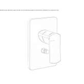 Outdoor single-lever shower faucet with diverter Ilford