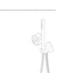 Hydroprogressive faucet set for a bathtub/shower with a shower hand Korgan