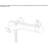 Single-lever wall-mounted bathtub faucet with a diverter Chichica