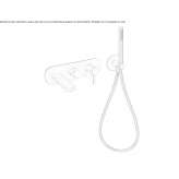 Single-lever wall-mounted bathtub faucet with a hand shower Tuili