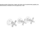 3-hole shower faucet with diverter Sebnitz