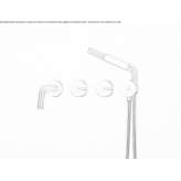 Wall-mounted bathtub faucet made of stainless steel Bynum