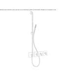 Metal bathtub faucet/shower bar Lodrino