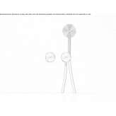 Contemporary Style 2 Hole Stainless Steel Wall Mounted Shower Faucet Mondejar