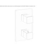 Shower and bathtub tap with shut-off valve Lodrino