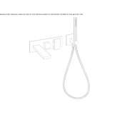 Wall-mounted bathtub set with hand shower Hipstedt