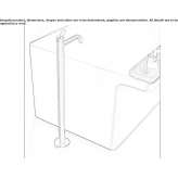 Free-standing single-lever bathtub faucet made of stainless steel Casale