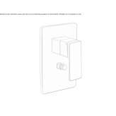Single-lever shower faucet with diverter Lirio