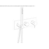 Single-lever shower faucet with a hand shower Marki