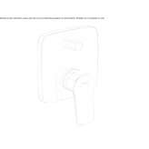 Concealed single-lever bathtub faucet Leut