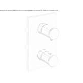 Bateria prysznicowo-wannowa z zaworem odcinającym Lodrino