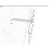 Bathtub faucet standing on the floor with a shower hand Skorzec