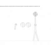 Set of 2 hydroprogressive taps for a bathtub with a spout Cuitiva