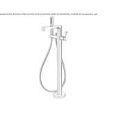 Set of a floor-standing bathtub with a shower head Triunfo