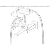 Outdoor bath/wall shower faucet with hand shower Zamostea
