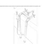 Bathtub faucet standing on the floor with a shower hand Vasilati