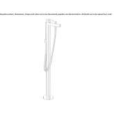 Free-standing single-lever bathtub faucet with a hand shower Skvyra