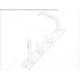 Thermostatic set for a rim with a spout Anaya